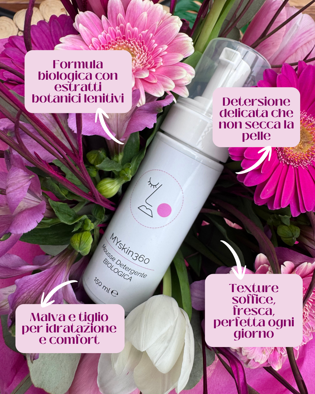 Mousse Detergente Biologica MYskin360